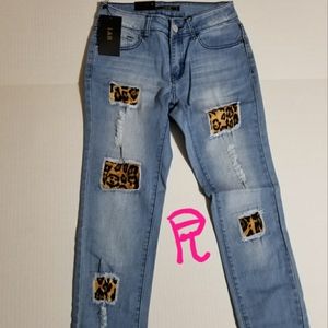 💖 L&B LUCKY & BLESSED SIZE 4 BLUE & LEOPAR